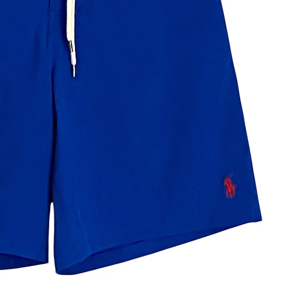 Polo Ralph Lauren Swim Trunks Men's XS Pockets Drawstring Waist Royal Blue NEW
